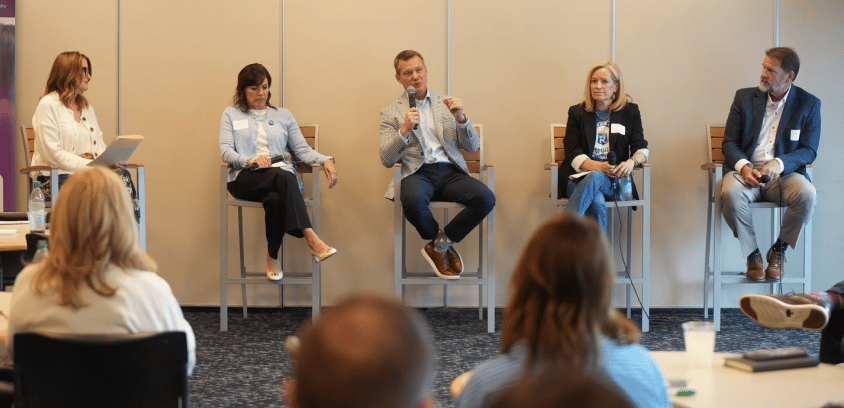 Five panelists discuss employer healthcare and primary care access at a Marathon Health event in Kansas City.