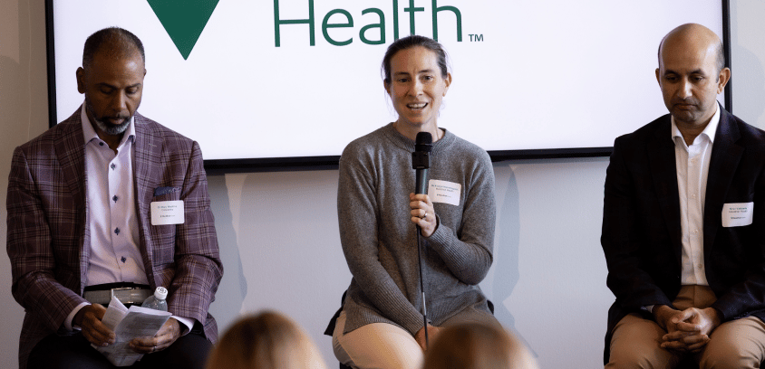 Dr. Marc Watkins, Dr. Evelyn Hemmingsen, and Dr. Nirav Vakharia discuss primary care access at Cornerstone 2026