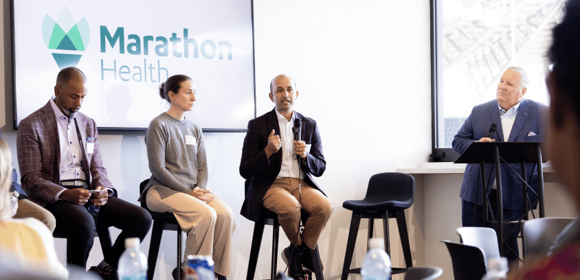Dr. Marc Watkins, Dr. Evelyn Hemmingsen, Dr. Nirav Vakharia, and Jamie Smith discuss employer healthcare at Cornerstone 2026