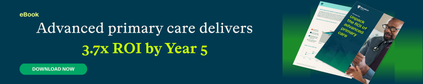 ROI of advanced primary care eBook download banner.