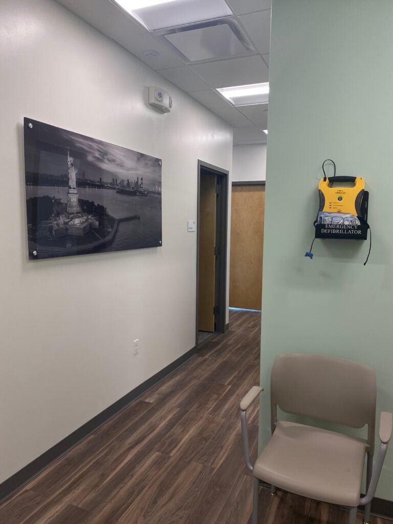 inside everside health center hallway