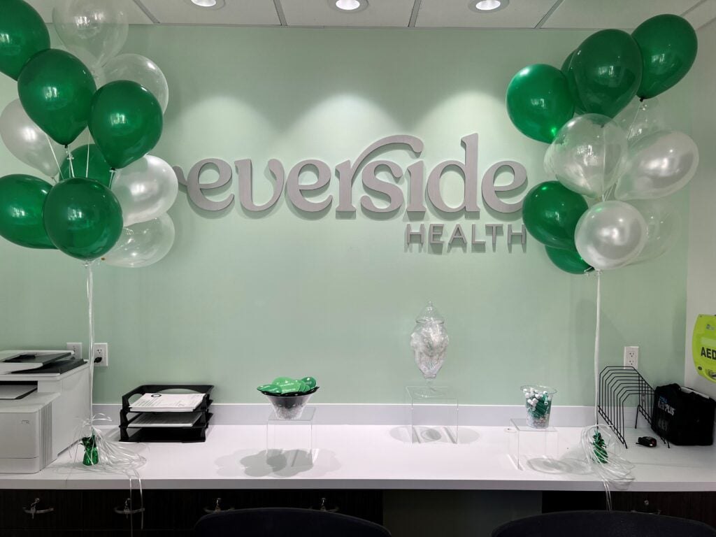 inside everside health center reception