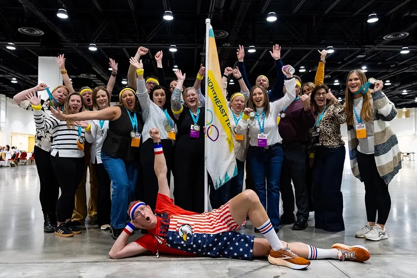 Olympic trust-building activities at ENGAGE 2026.