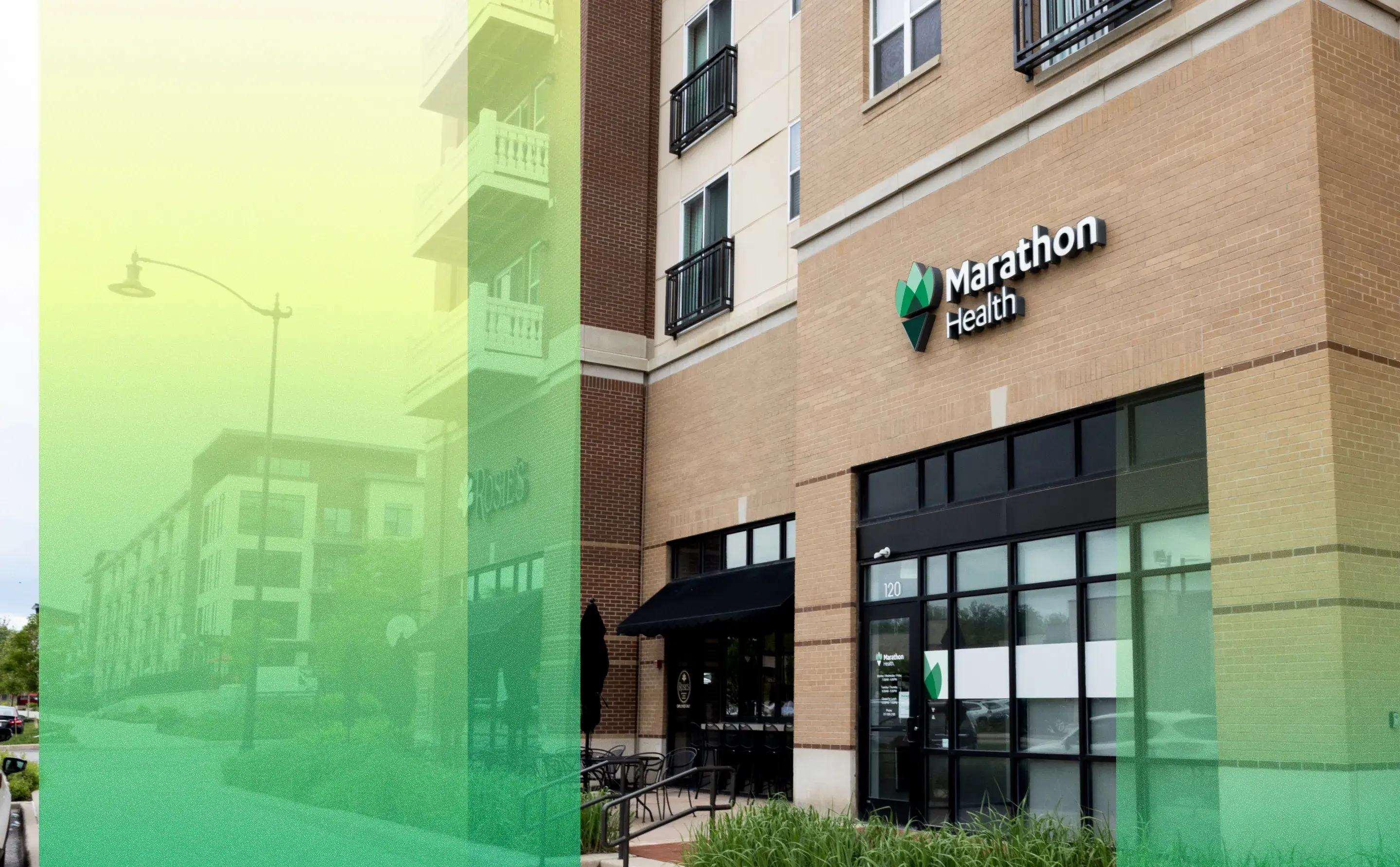 Exterior of a Marathon Health network health center.