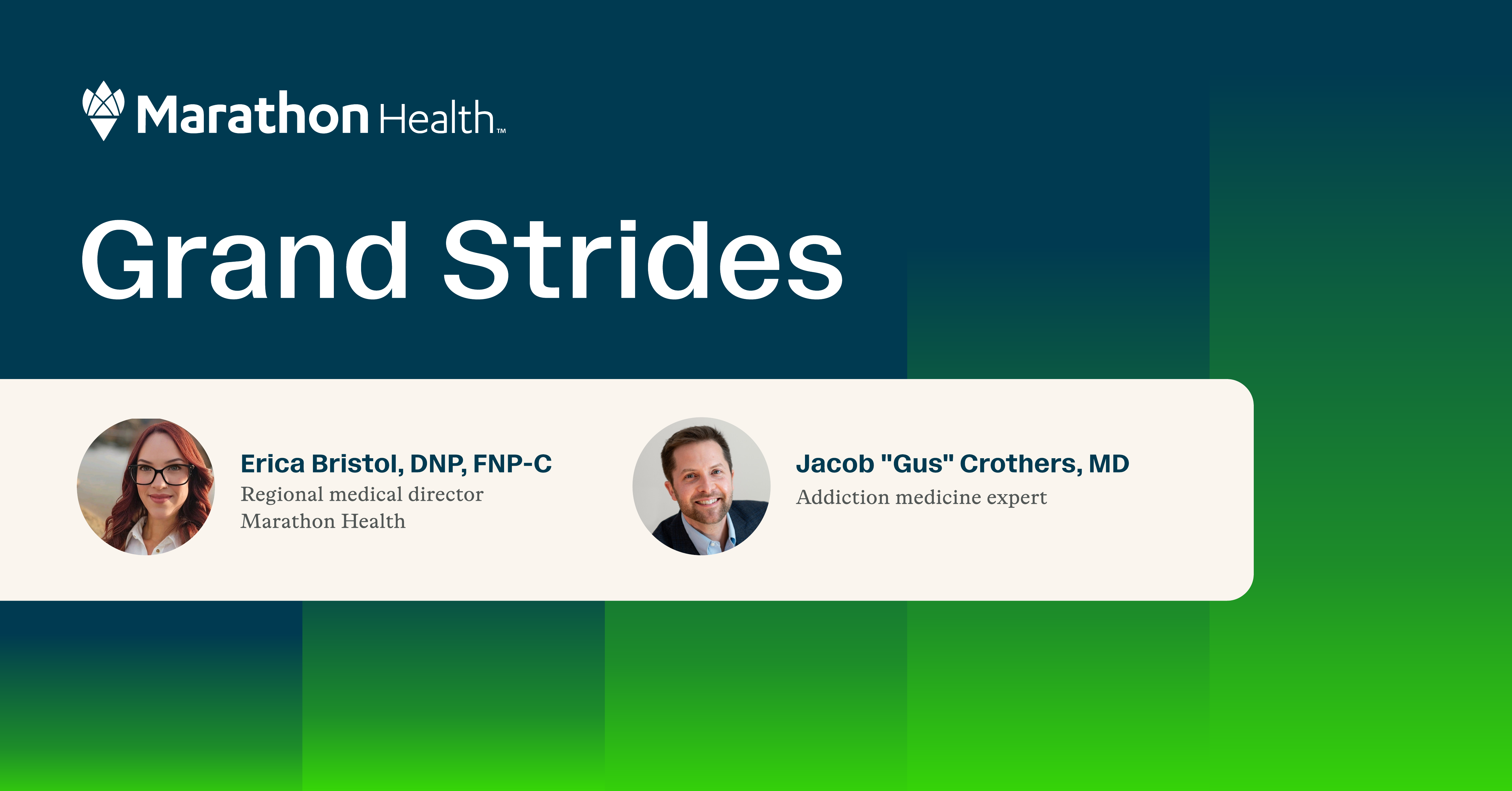 Headshots of Erica Bristol, DNP, FNP-C, and Dr. Jacob 