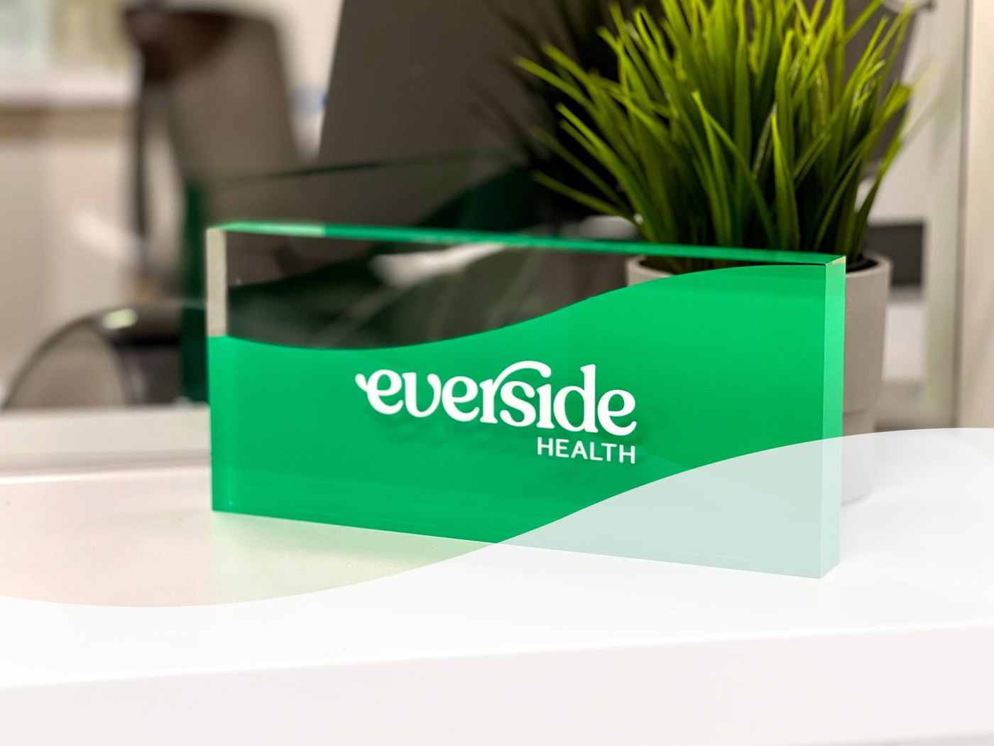 Everside logo on award