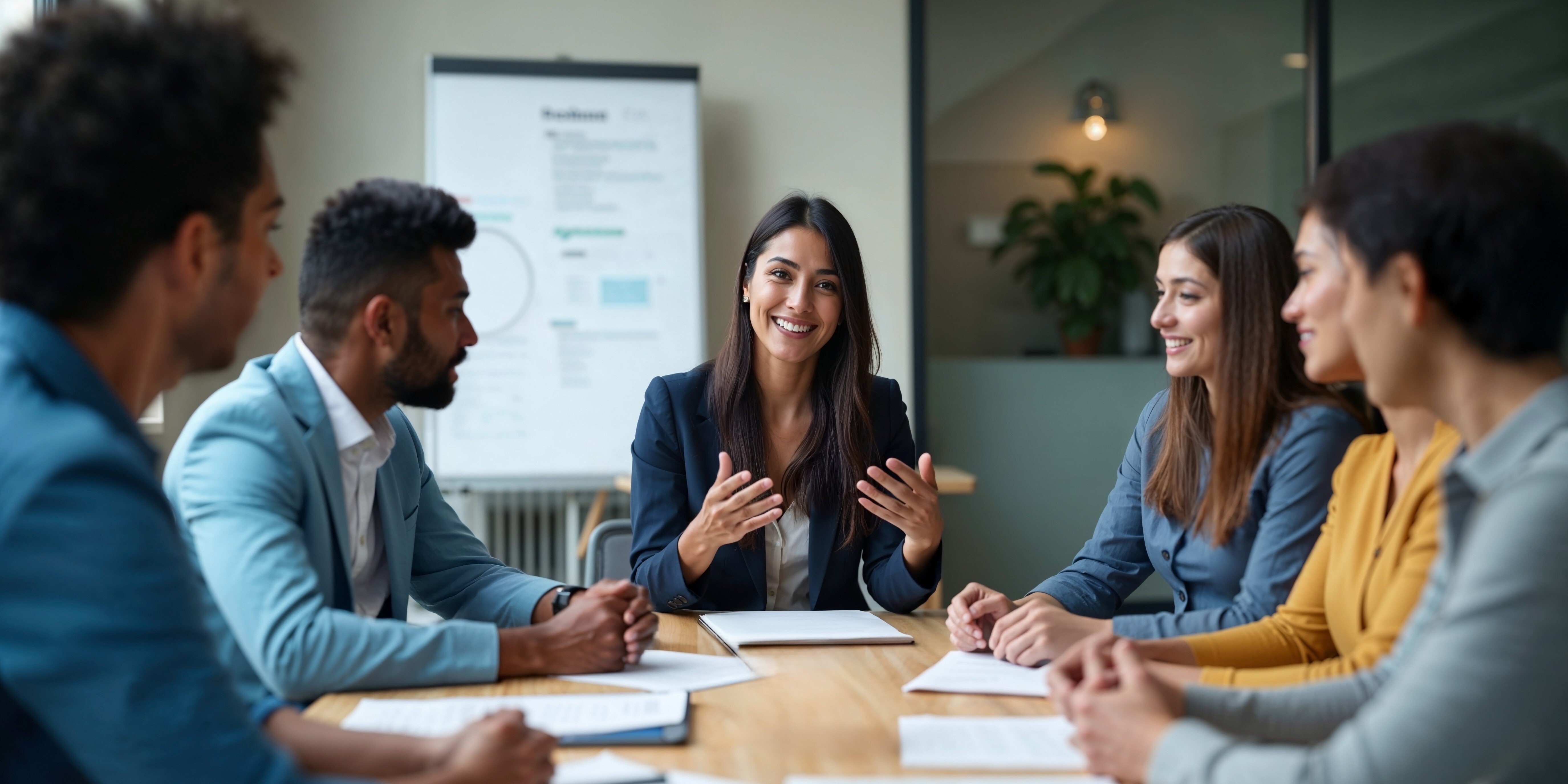 A benefit specialist walking employees through available options