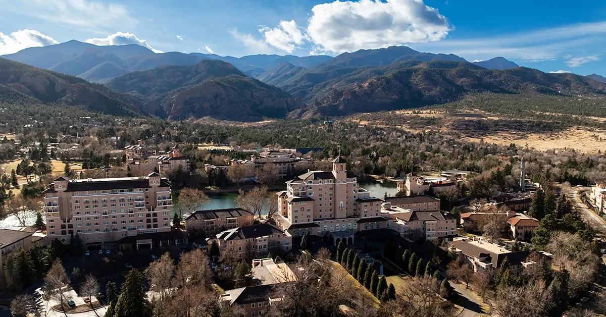 ENGAGE 2026 conference location, aerial view.