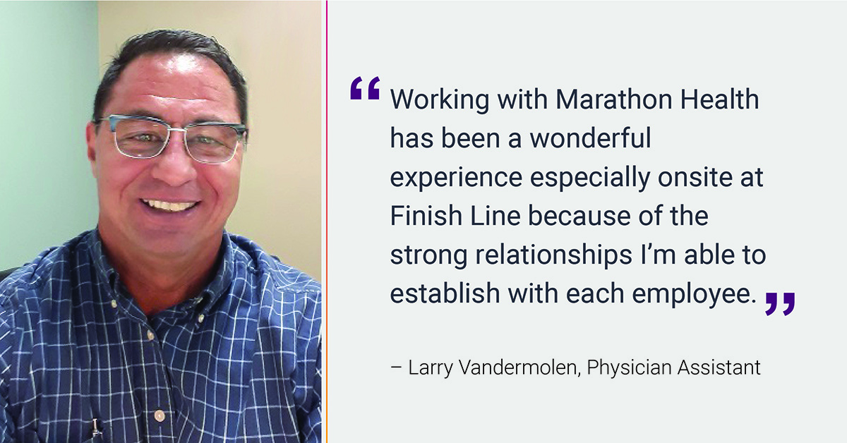 Quote by physician assistant Larry Vandermole.