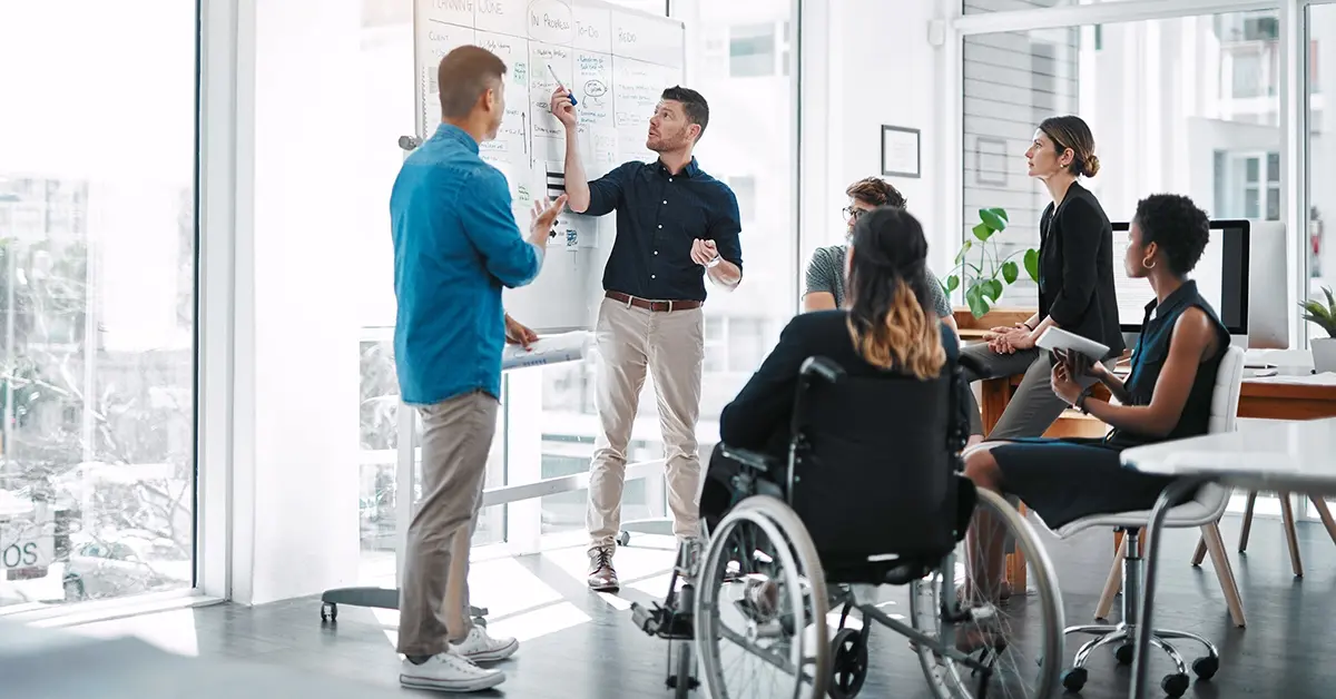 Total Rewards strategy meeting with HR leaders and employees.